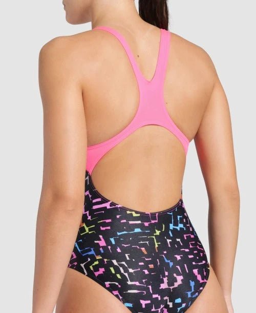Arena Women's 1 - Piece Swimsuit, Pro Back, Mosaic Print - Element Tri & Bicycle Works