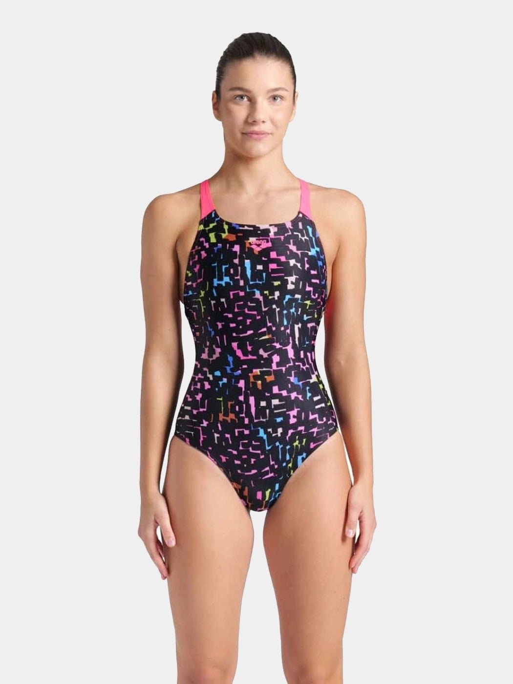 Arena Women's 1 - Piece Swimsuit, Pro Back, Mosaic Print - Element Tri & Bicycle Works