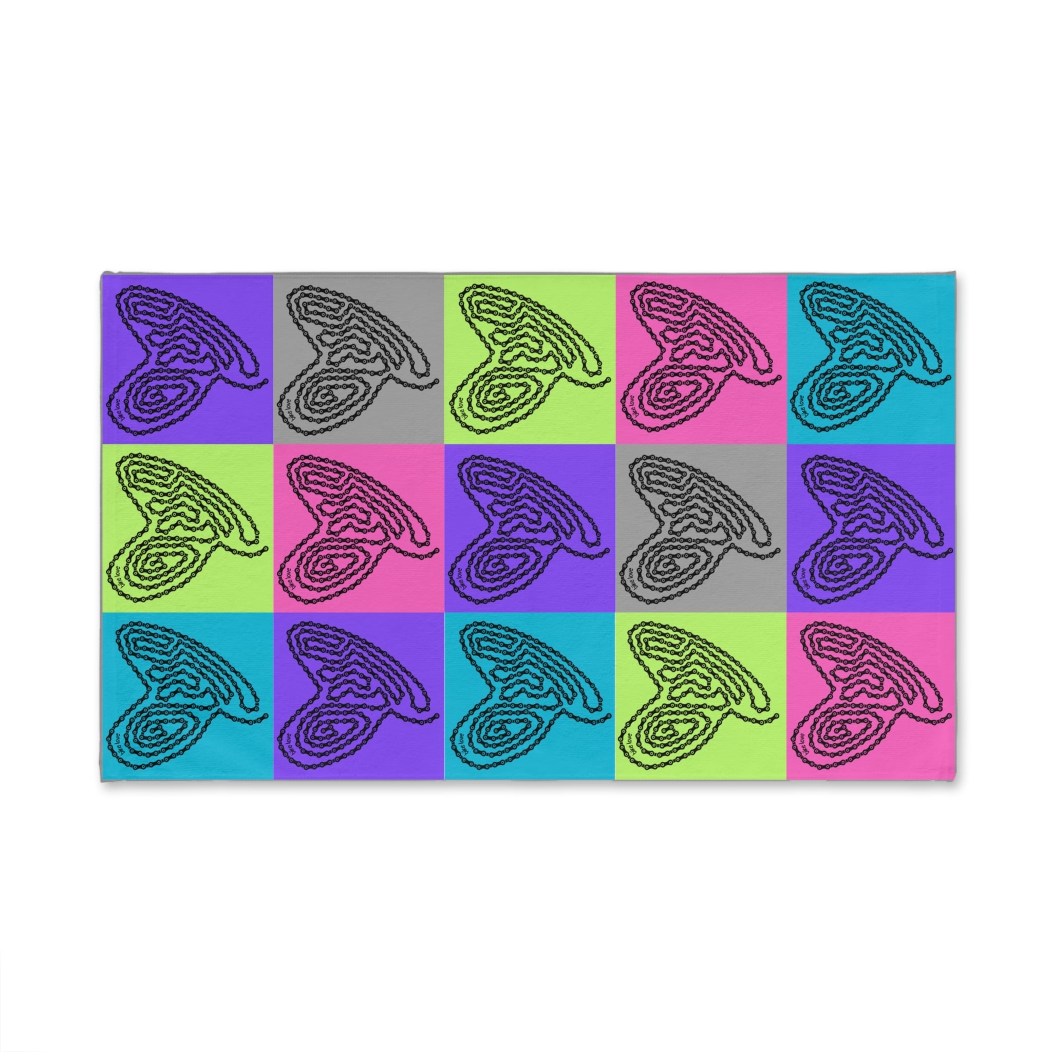Bike Love Brights Hand Towel - Element Tri & Bicycle Works