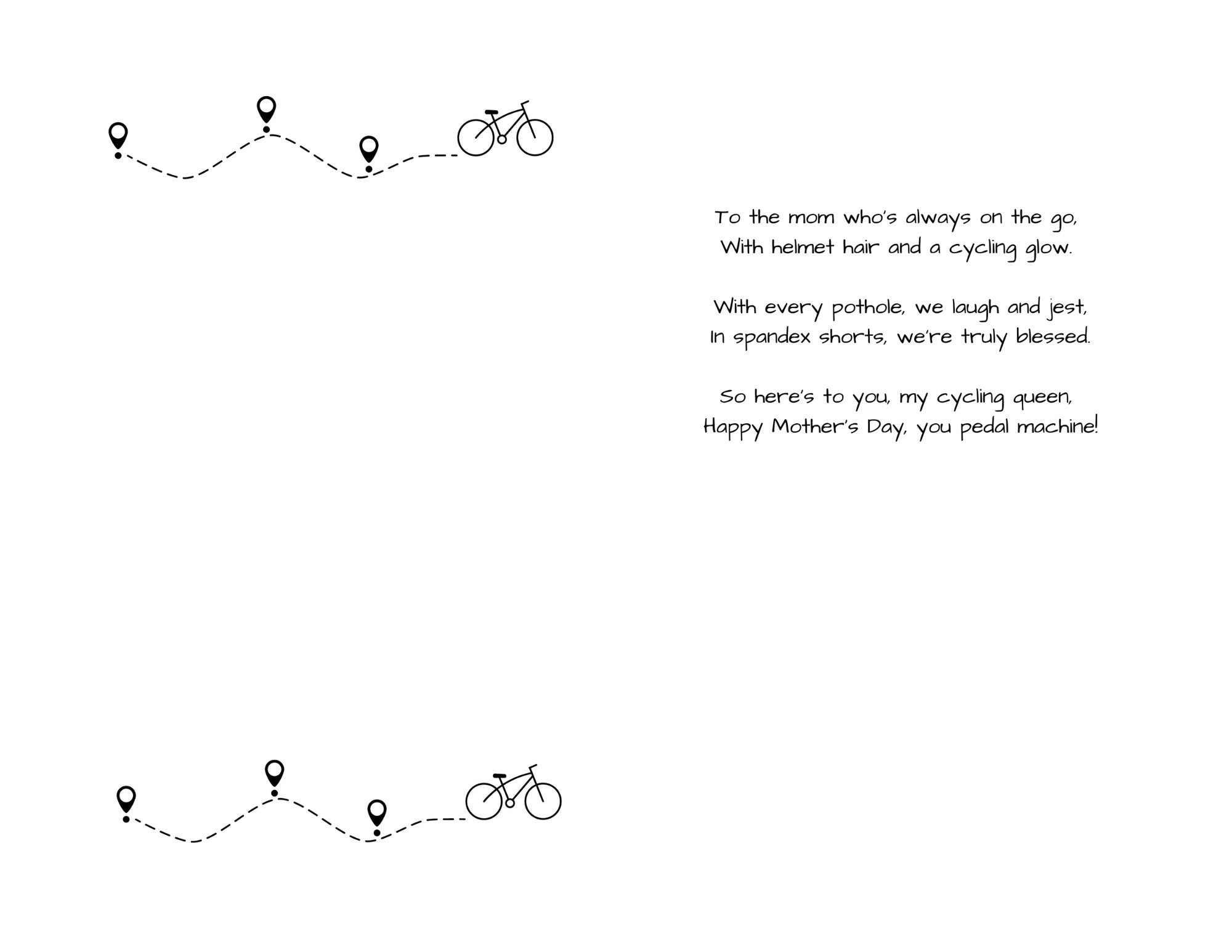 Bike Love Brights Mother's Day card - Element Tri & Bicycle Works