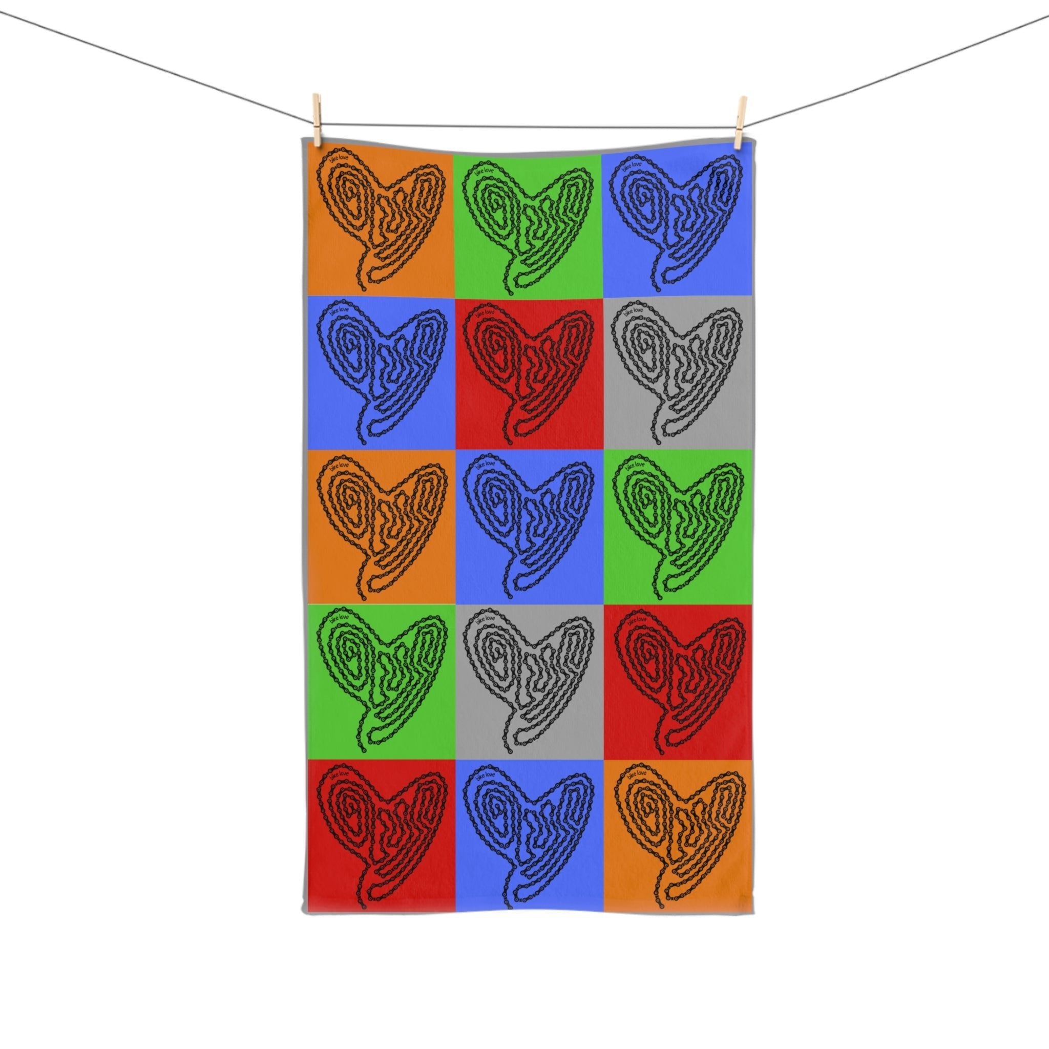 Bike Love Primal Colours Hand Towel - Element Tri & Bicycle Works