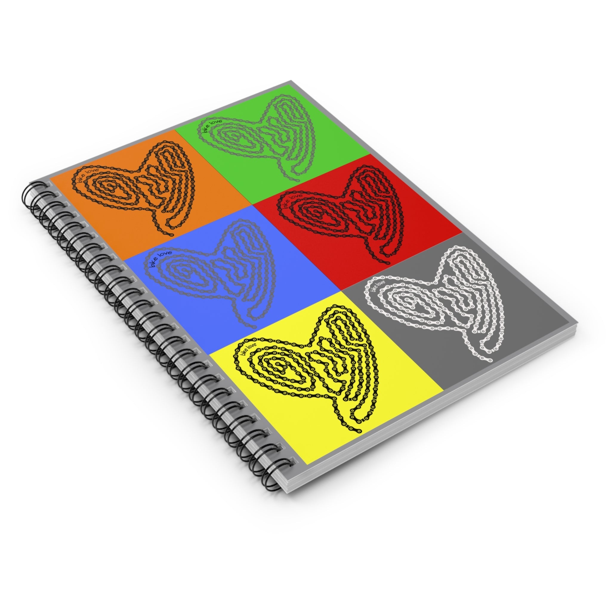 Bike Love Primal Spiral Notebook for Cyclist Journal Gift for Cyclist Christmas Gift Bicycle Notebook Gift for Cyclist - Element Tri & Bicycle Works