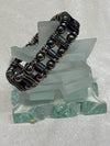 Bracelet: 8mm Oilslick Bead & Chainplate - Element Tri & Bicycle Works