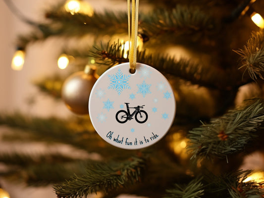 Christmas Ornament For Triathlete and Cyclist - Element Tri & Bicycle Works