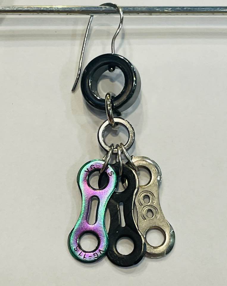 Classic Chain Link Drop Earring - Element Tri & Bicycle Works