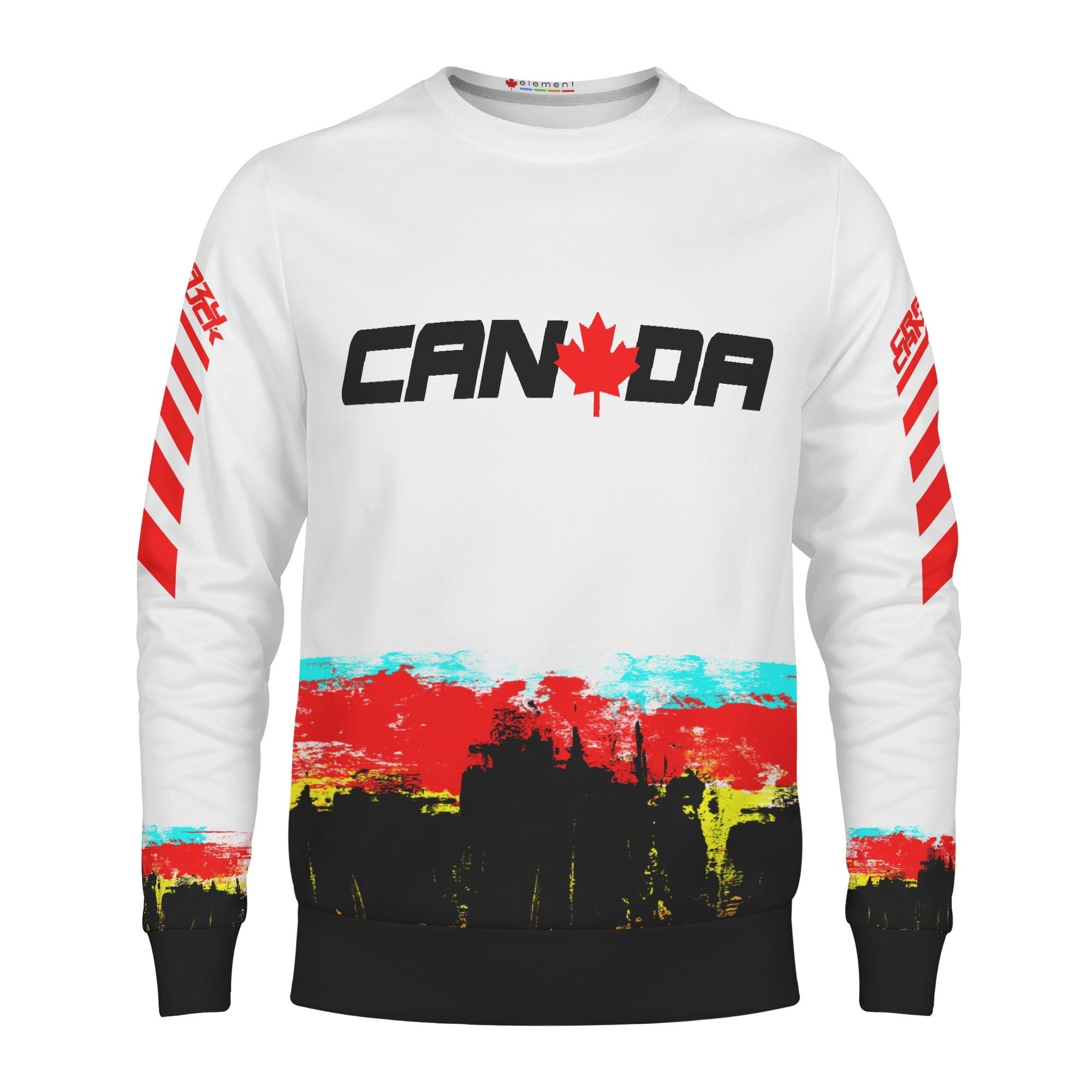 Crazy Canuck Unisex Sweatshirt — Vintage Canadian Ski Racer Graphic (Light Edition) - Element Tri & Bicycle Works