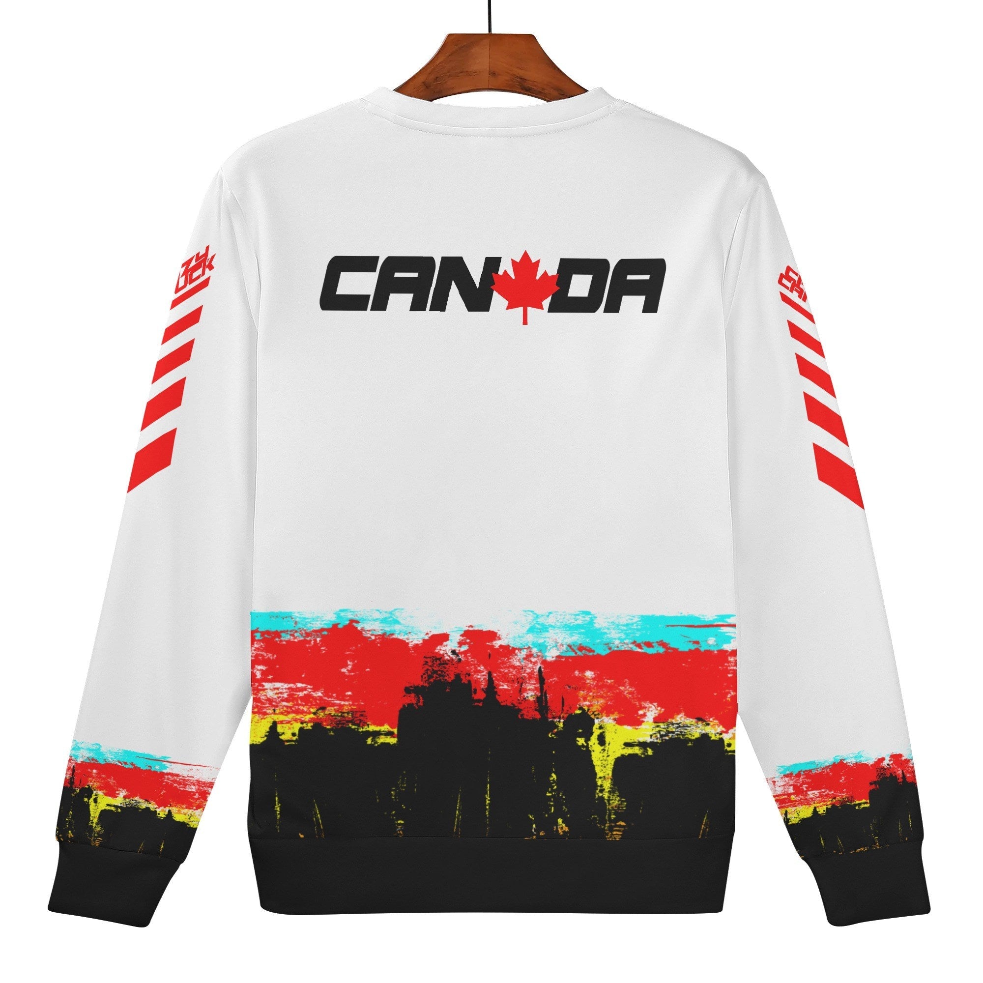 Crazy Canuck Unisex Sweatshirt — Vintage Canadian Ski Racer Graphic (Light Edition) - Element Tri & Bicycle Works