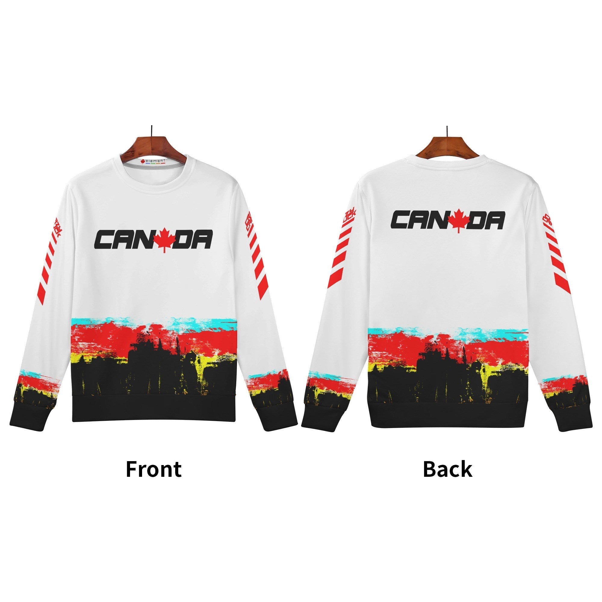 Crazy Canuck Unisex Sweatshirt — Vintage Canadian Ski Racer Graphic (Light Edition) - Element Tri & Bicycle Works