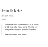 Crazy Sunday Triathlon Definition Mug Personalized Gift For Triathlete Mug Define Triathlete Customized Mug - Element Tri & Bicycle Works