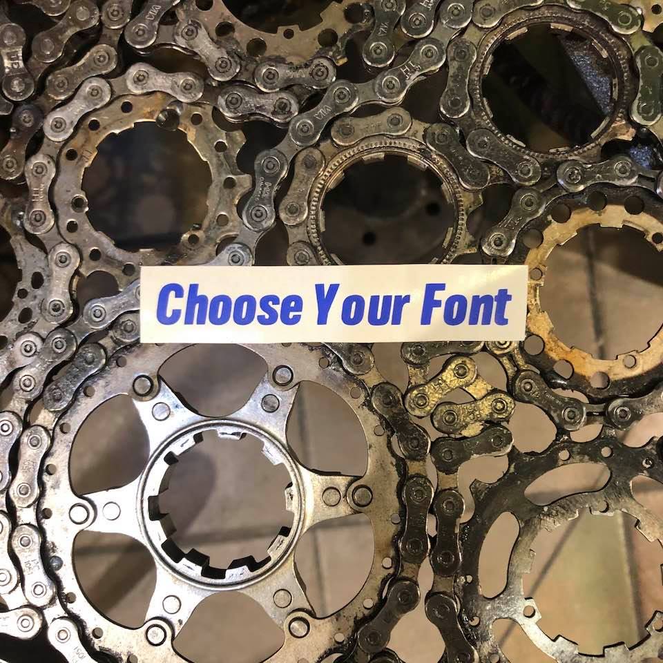 Custom Name Decals - Element Tri & Bicycle Works
