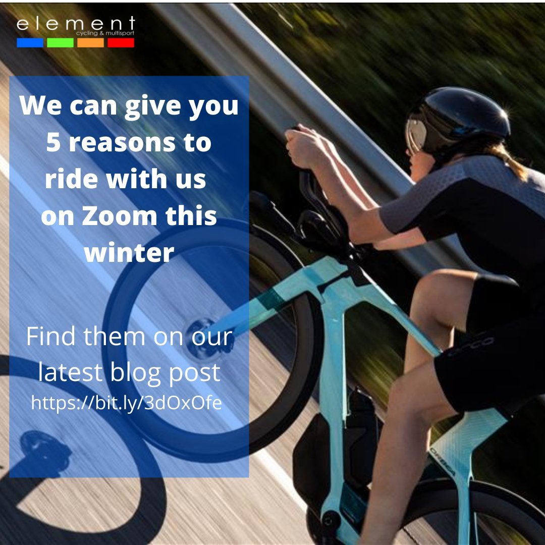 Element Indoor Ride Training Winter 2025 - Zoom & Zwift With Us! - Element Tri & Bicycle Works