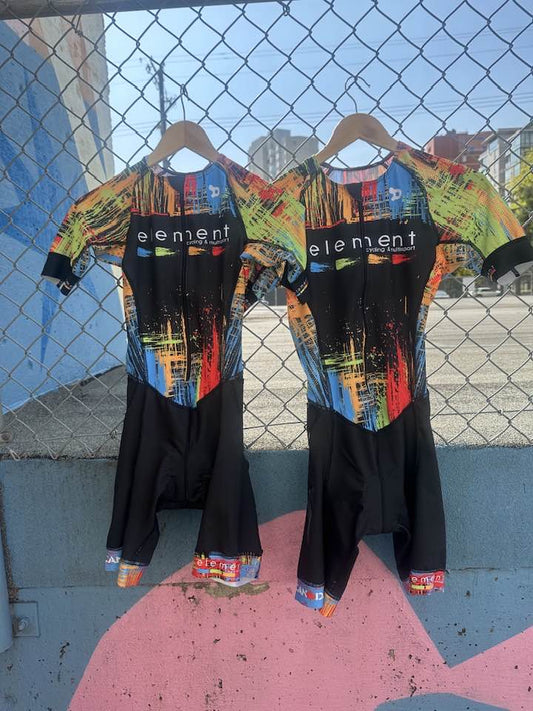 Element Sleeved Triathlon Suit – Performance Trisuit for Training & Racing - Element Tri & Bicycle Works