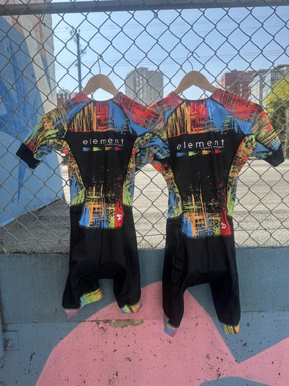 Element Sleeved Triathlon Suit – Performance Trisuit for Training & Racing - Element Tri & Bicycle Works