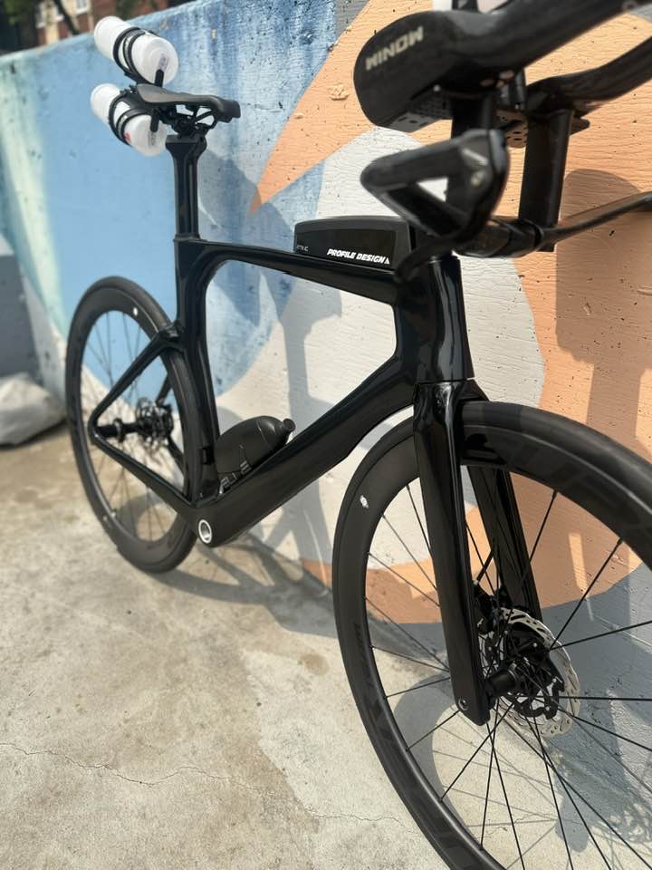 Element Winow Custom Triathlon Bike – Race - Ready Carbon Build in Black (Size ML / 56) | From $4399 - Element Tri & Bicycle Works