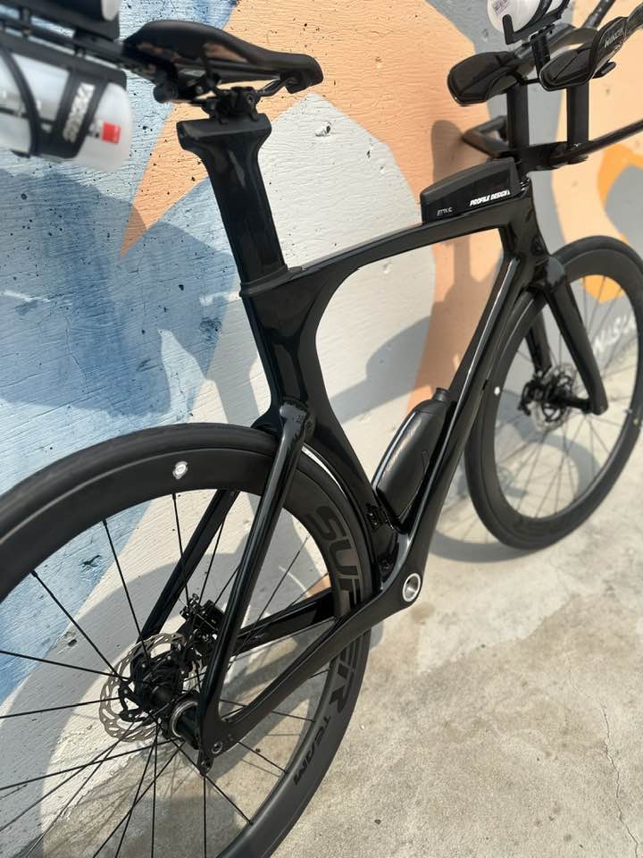 Element Winow Custom Triathlon Bike – Race - Ready Carbon Build in Black (Size ML / 56) | From $4399 - Element Tri & Bicycle Works