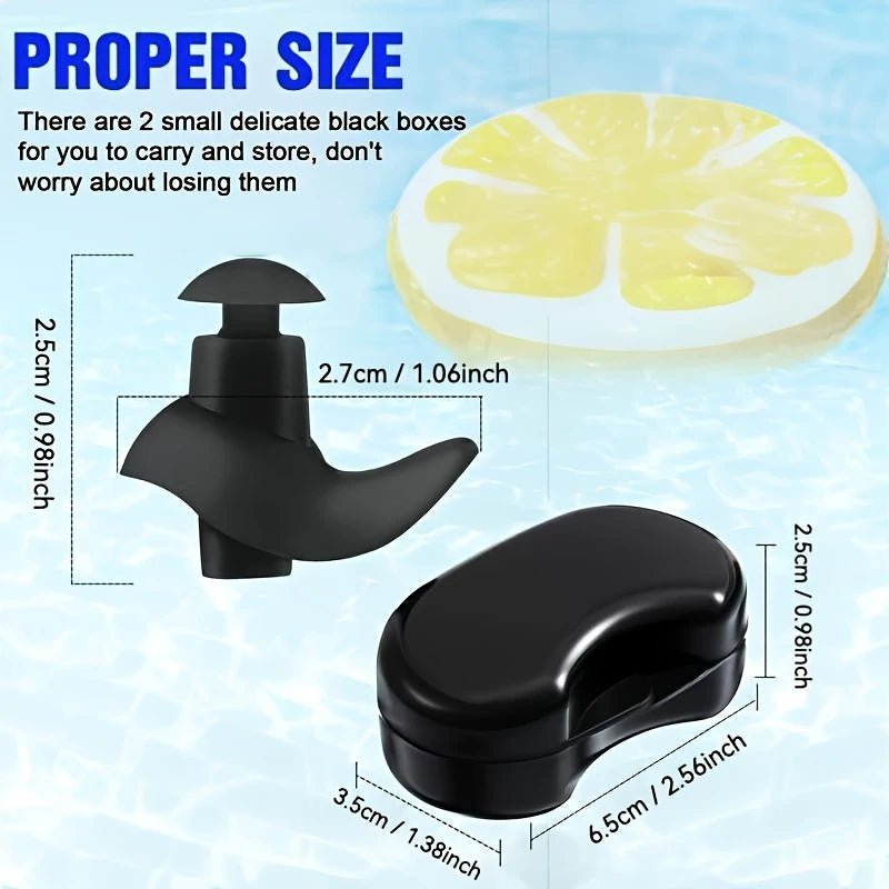 Ergo - Shaped Silicone Earplugs for Swimming – Comfortable, Secure & Value - Priced! - Element Tri & Bicycle Works