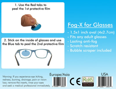 Fog-X Inserts for Swim Goggles or Glasses - Element Tri & Bicycle Works