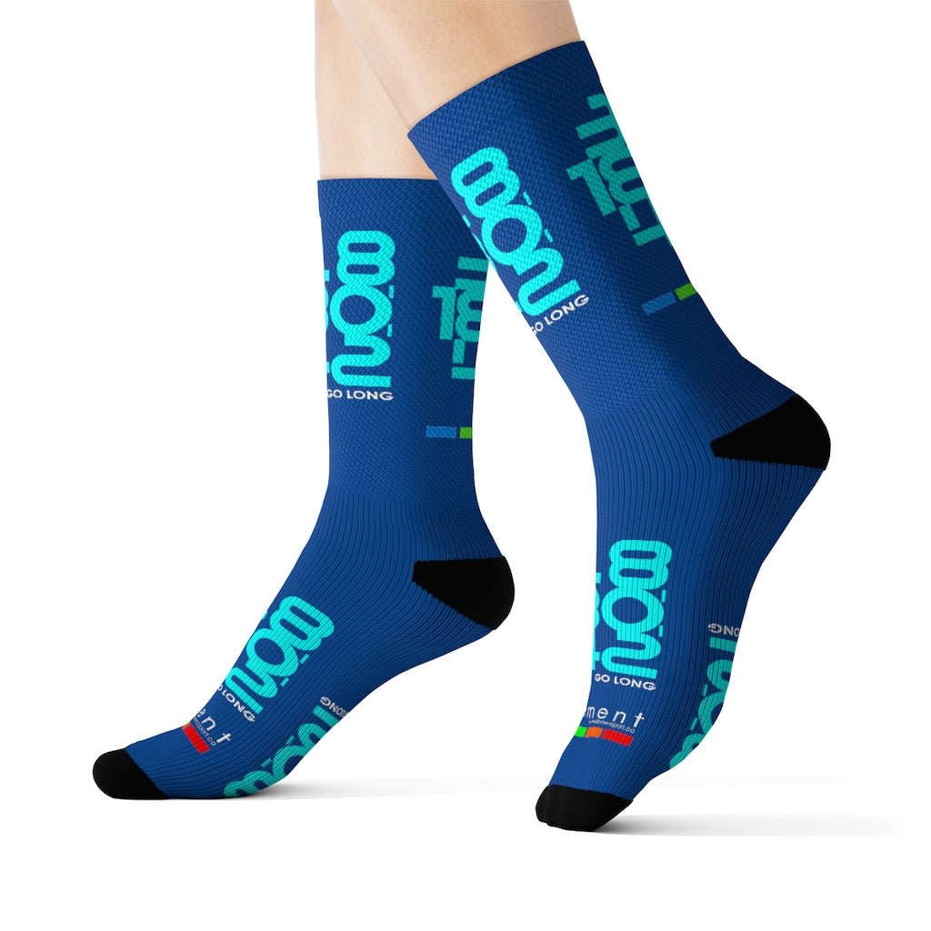 Go Long Socks (Blue) - Element Tri & Bicycle Works