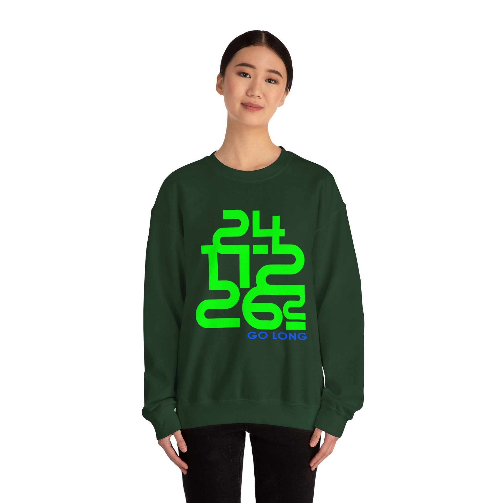 Go Long Sweatshirt - Gildan Unisex Heavy Blend™ Crewneck Sweatshirt - Element Tri & Bicycle Works
