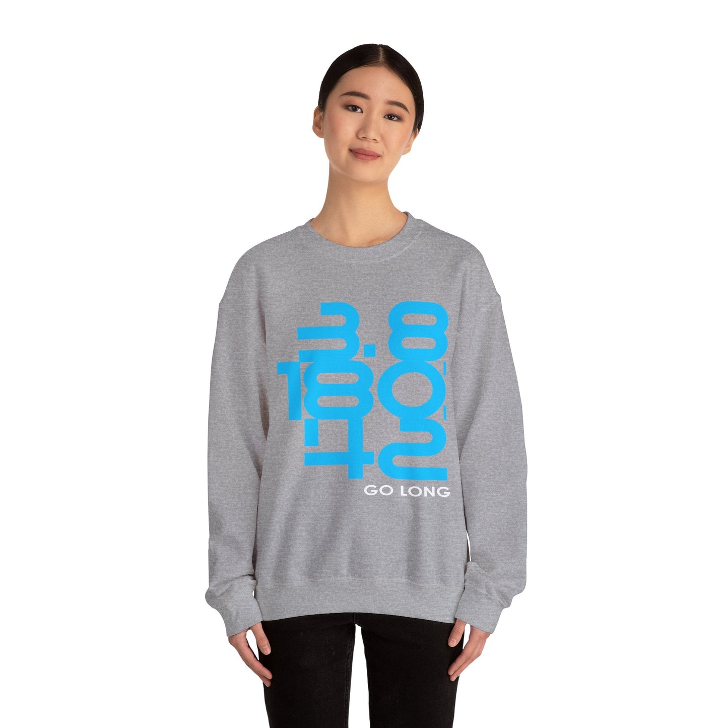 Go Long Sweatshirt - Gildan Unisex Heavy Blend™ Crewneck Sweatshirt - Element Tri & Bicycle Works