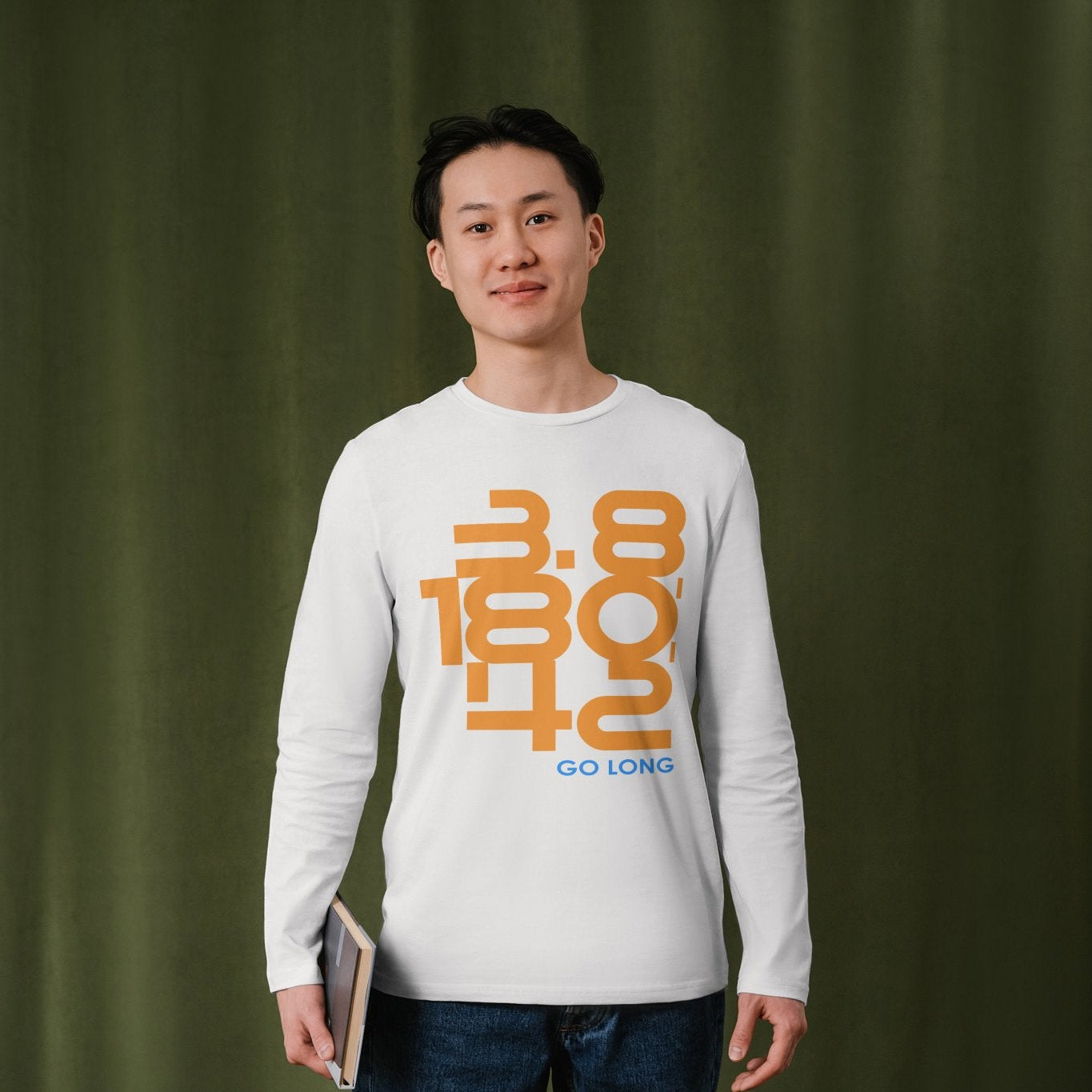 Go Long Unisex Jersey Long Sleeve Tee Triathlon Journey Tee Gift for Triathlete - Element Tri & Bicycle Works