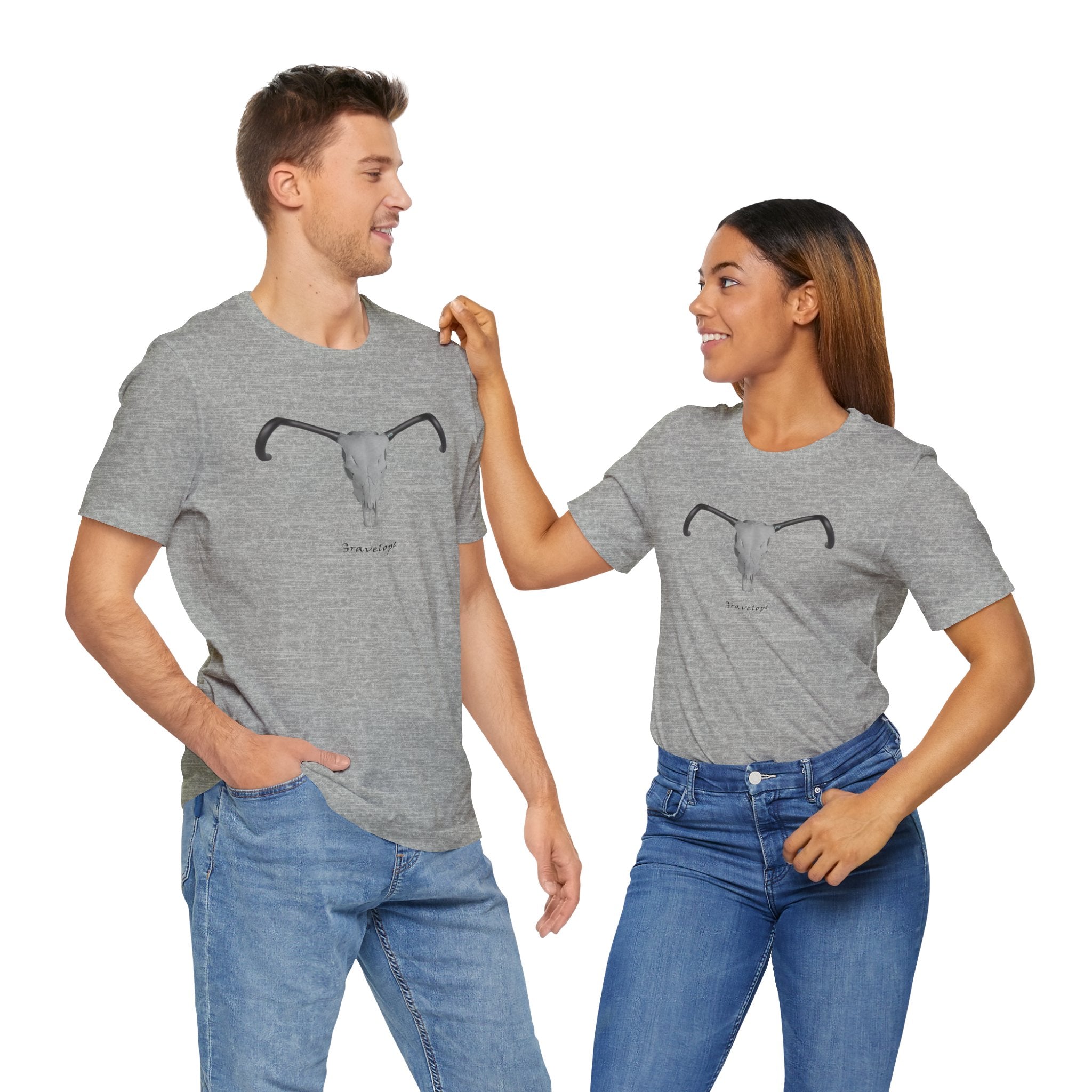 Gravelope Unisex Tee - Mythical Creature with Gravel Bike Handlebars - Element Tri & Bicycle Works