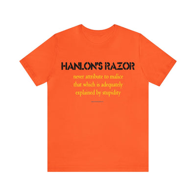 Hanlon's Razor Tee - Element Tri & Bicycle Works