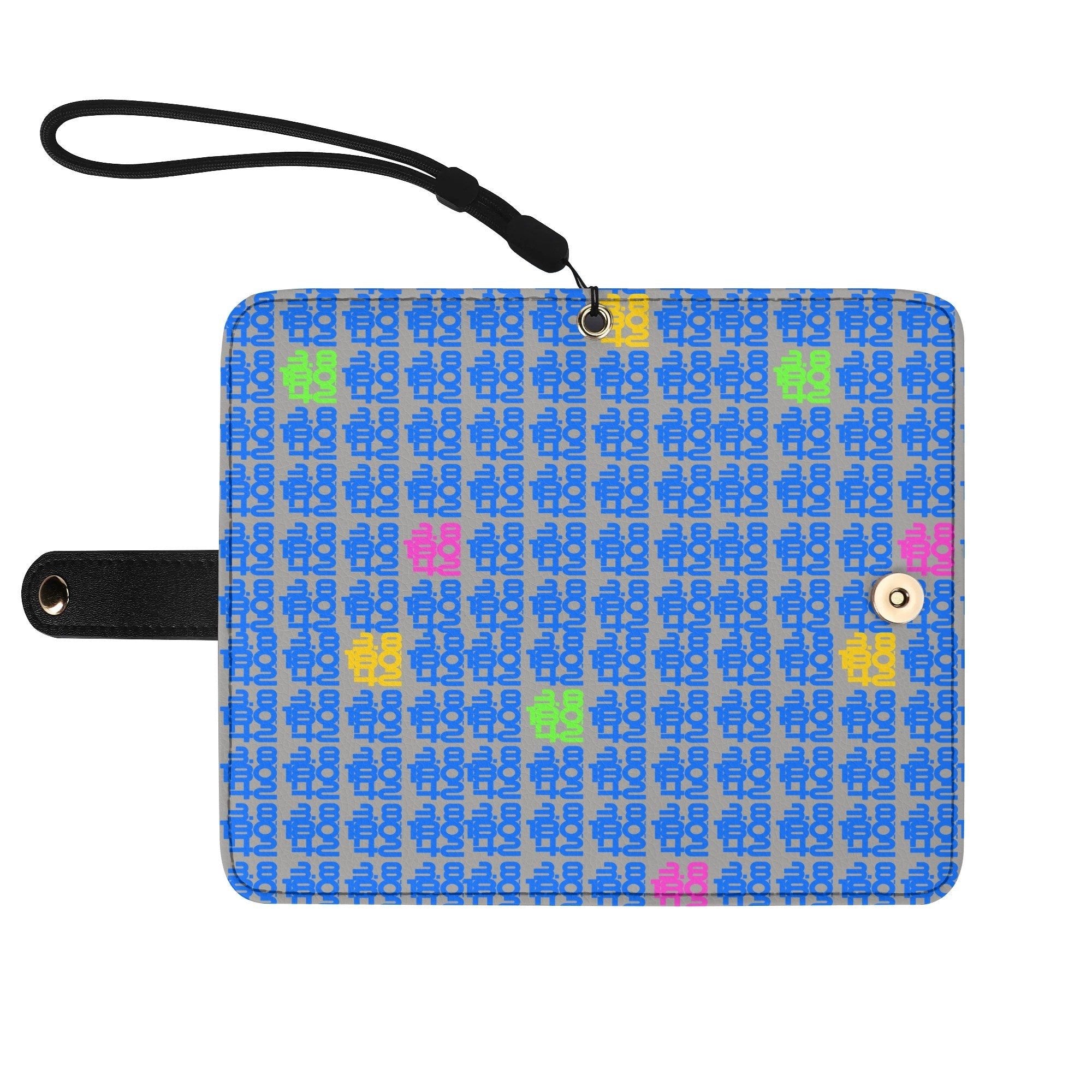 IronPlaid – PU Leather Flip Phone Wallet Case (Black Interior) - Element Tri & Bicycle Works