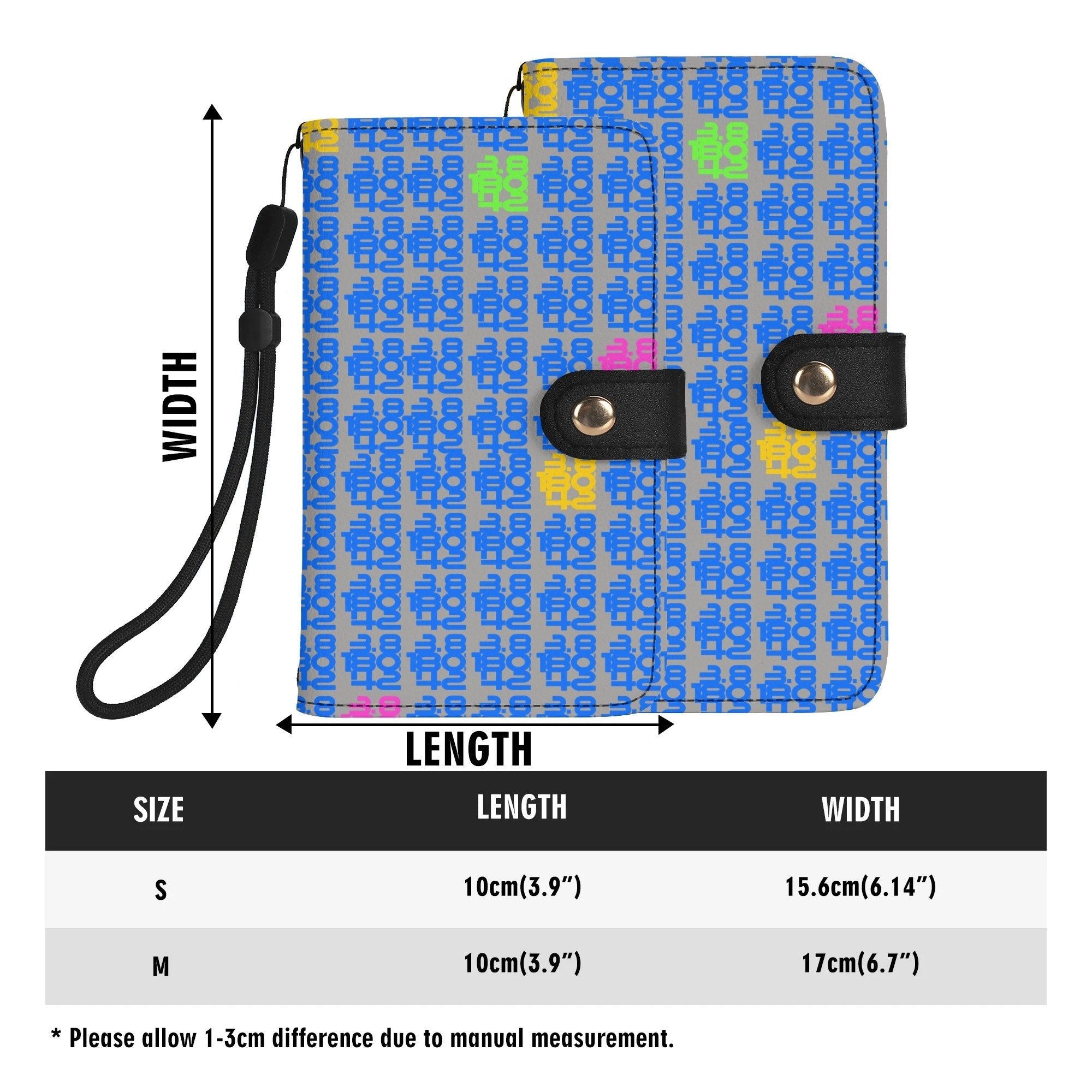 IronPlaid – PU Leather Flip Phone Wallet Case (Black Interior) - Element Tri & Bicycle Works