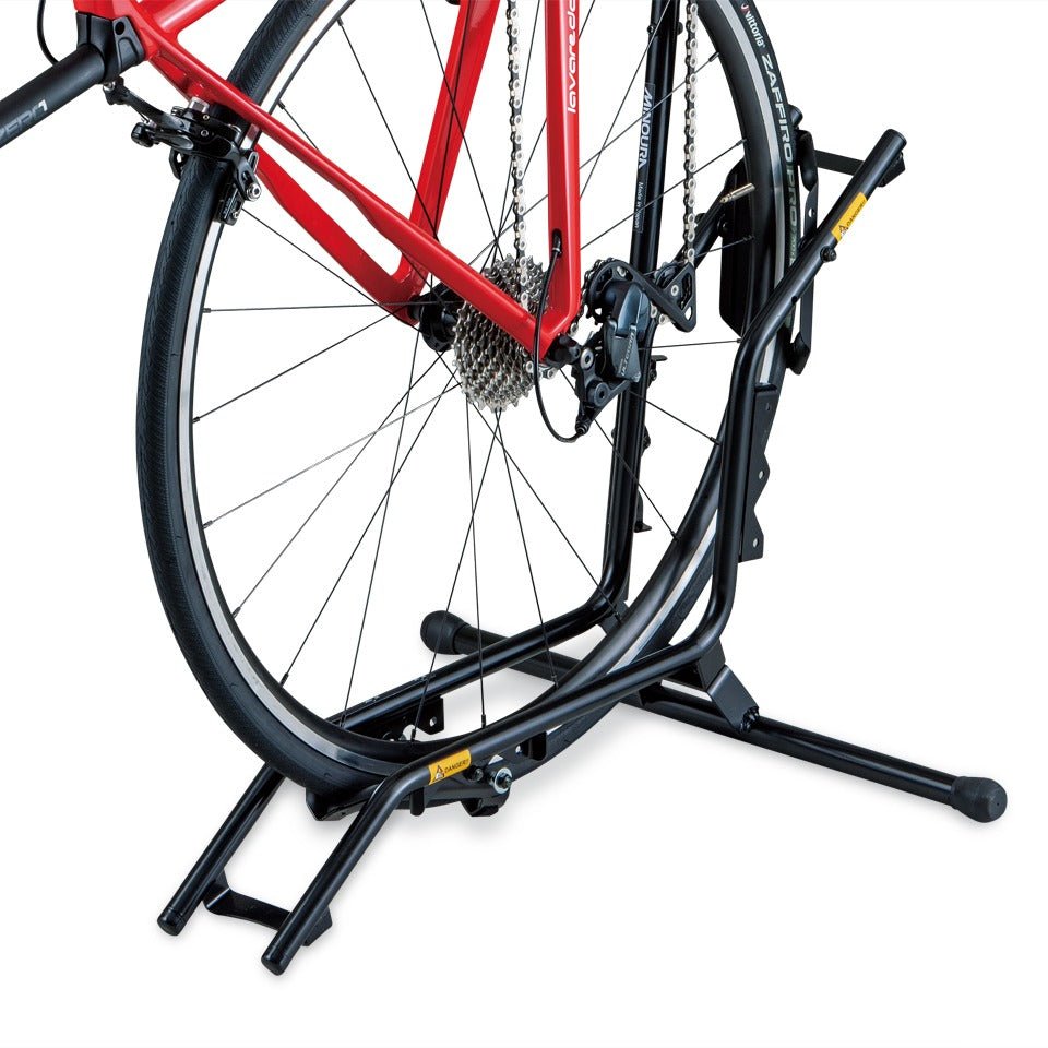 Minoura Adjustable Bike Storage Stand – Vertical & Horizontal Rack - Element Tri & Bicycle Works