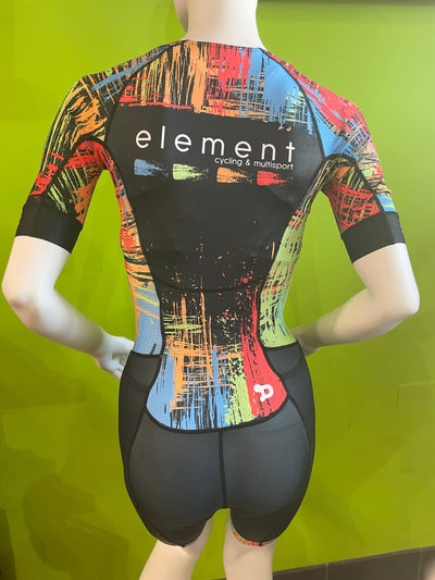 New Element Short-Sleeved Trisuit - Element Tri & Bicycle Works