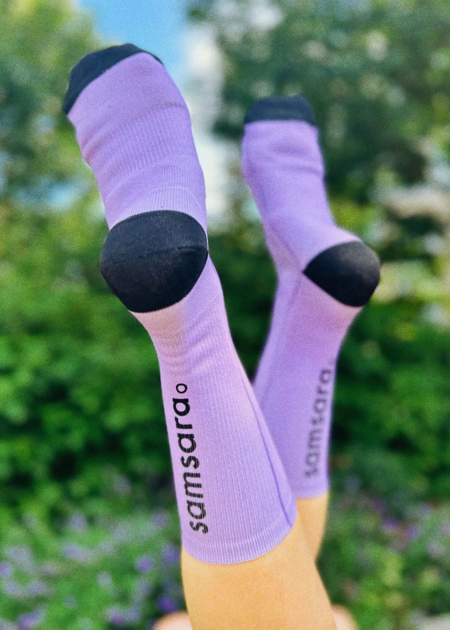 Performance Cycling Crew Socks - Lavendar - Element Tri & Bicycle Works