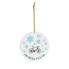 Personalized Christmas Ornament For Cyclist with Snowflakes "What Fun It Is To Ride" - Element Tri & Bicycle Works