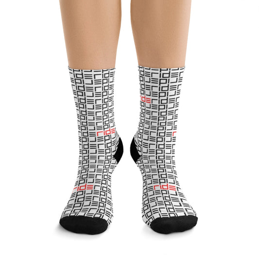 RIDE Socks (White) - Element Tri & Bicycle Works