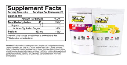 RynoPower Hydration Fuel - Electrolyte Drink Mix - Element Tri & Bicycle Works