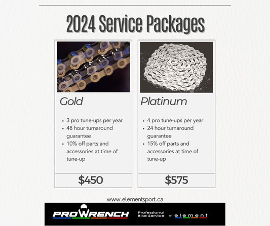 Service Packages 2024 - Element Tri & Bicycle Works