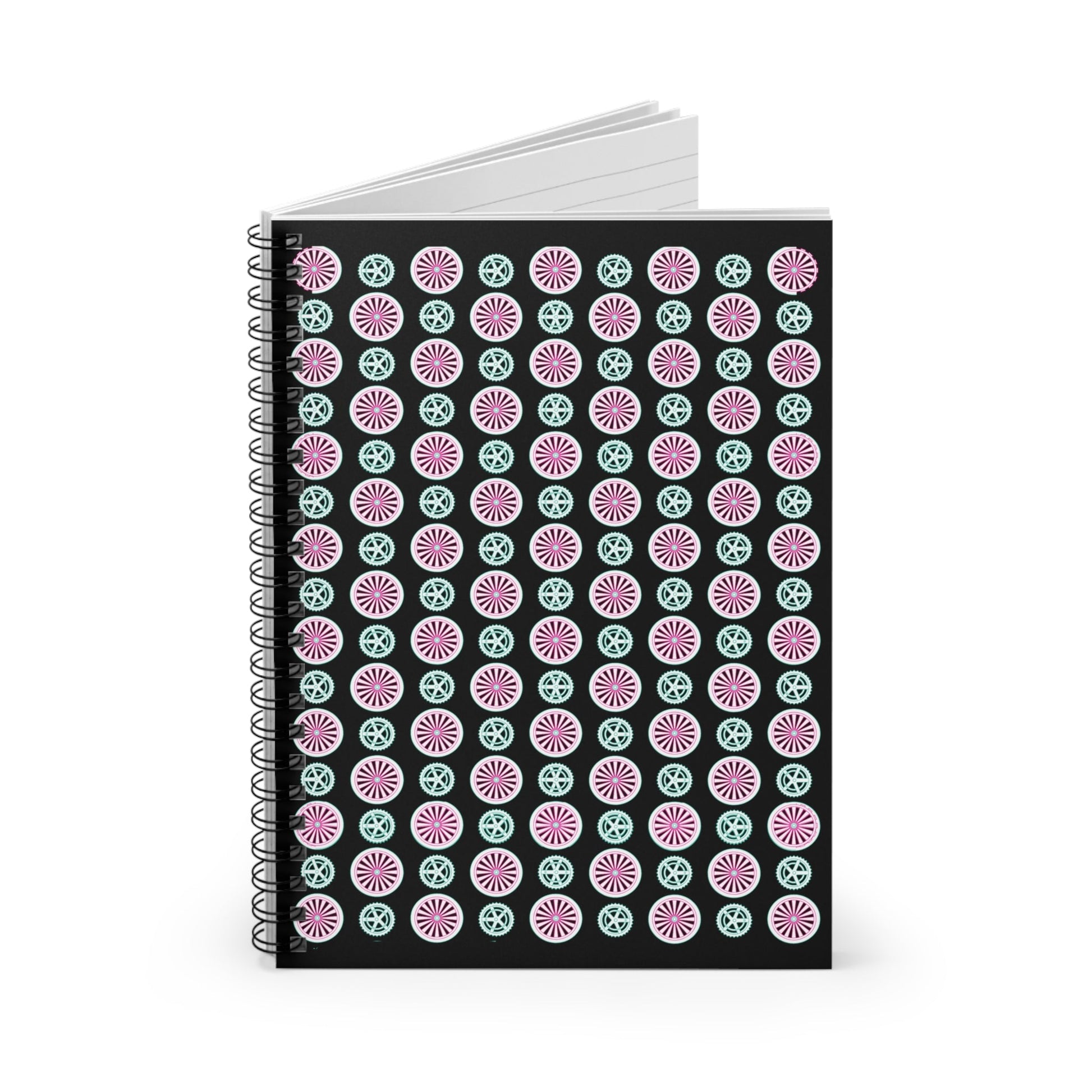 Spiral Notebook for Cyclist Journal Colour Wheel Print Notebook Gift for Cyclist Christmas Gift Bicycle Notebook - Element Tri & Bicycle Works