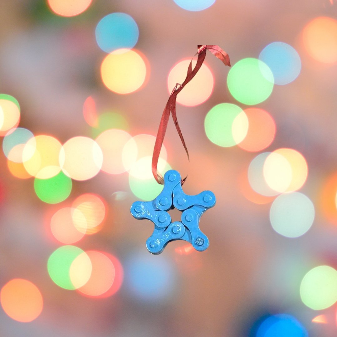 Star Keychain or Ornament - Element Tri & Bicycle Works