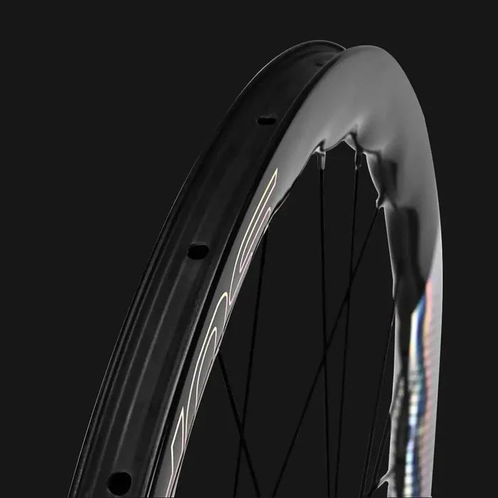 SuperTeam Classic PRO D28 50mm Carbon Disc Wheelset – Shine Decals - Element Tri & Bicycle Works