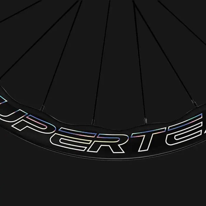 SuperTeam Classic PRO D28 50mm Carbon Disc Wheelset – Shine Decals - Element Tri & Bicycle Works