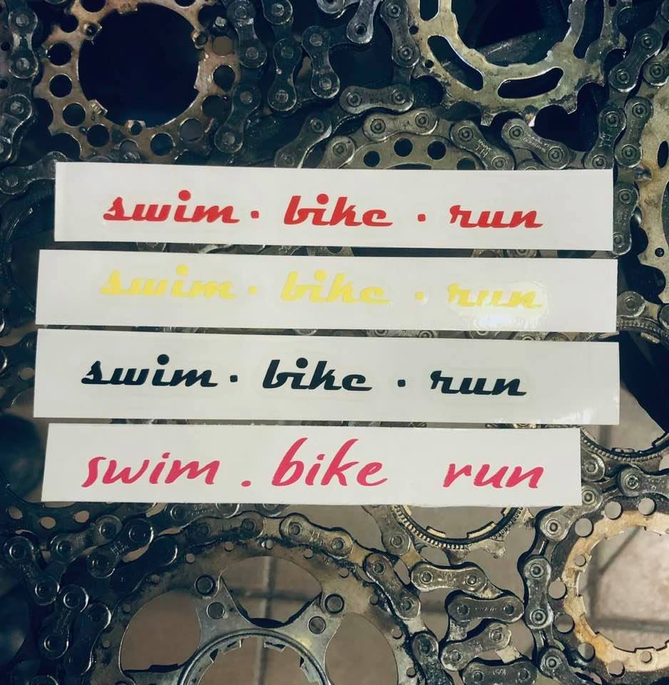 Swim . Bike . Run Decals - Element Tri & Bicycle Works