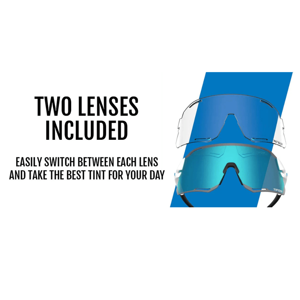 Tifosi Rail Race Sunglasses — Vented Shield for High - Intensity Cycling - Element Tri & Bicycle Works