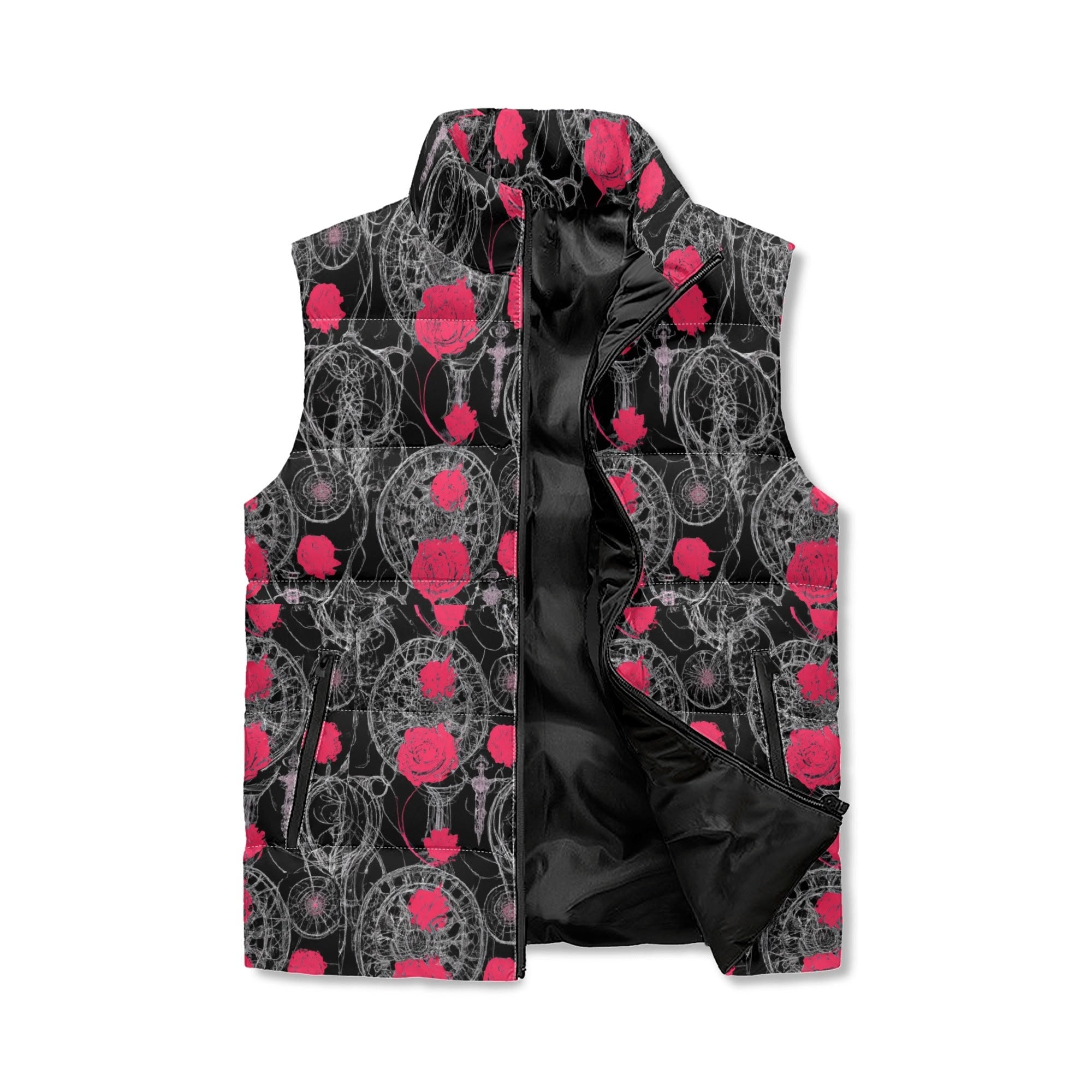 Wheels& Roses Puffer Vest For Cyclist - Element Tri & Bicycle Works