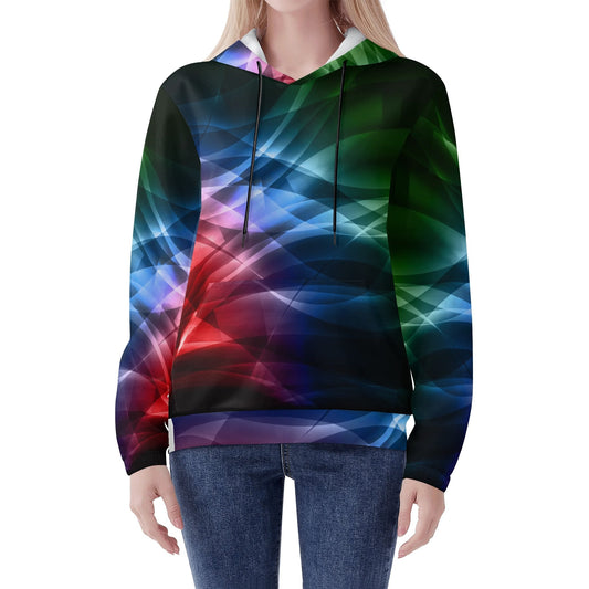 Womens Lightweight All Over Printing Pullover Hoodie Sweatshirt - Element Tri & Bicycle Works