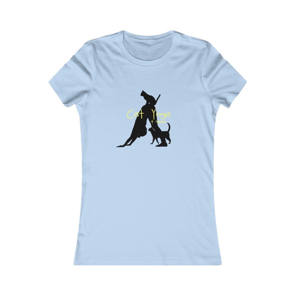 Women's Slim Fit Cat Yoga Tee - Element Tri & Bicycle Works