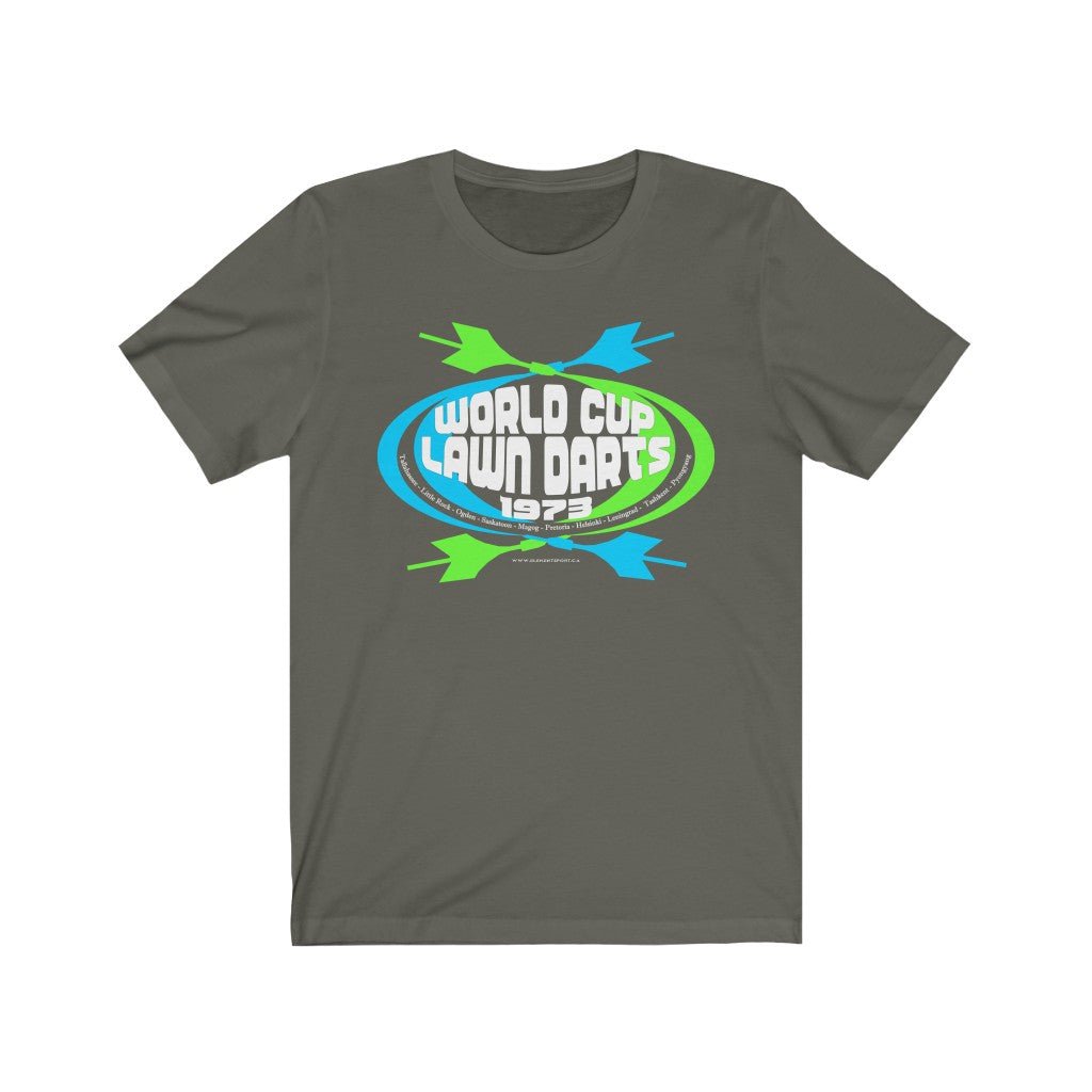 World Cup Lawn Darts Sleeve Tee - Element Tri & Bicycle Works