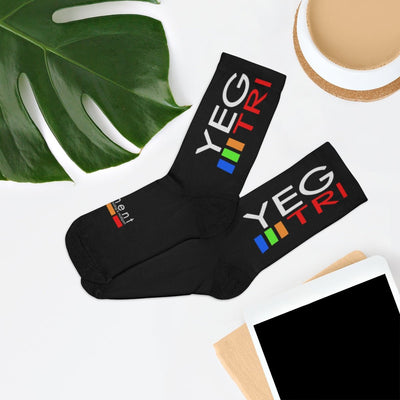 YEG Tri Logo Socks - Element Tri & Bicycle Works