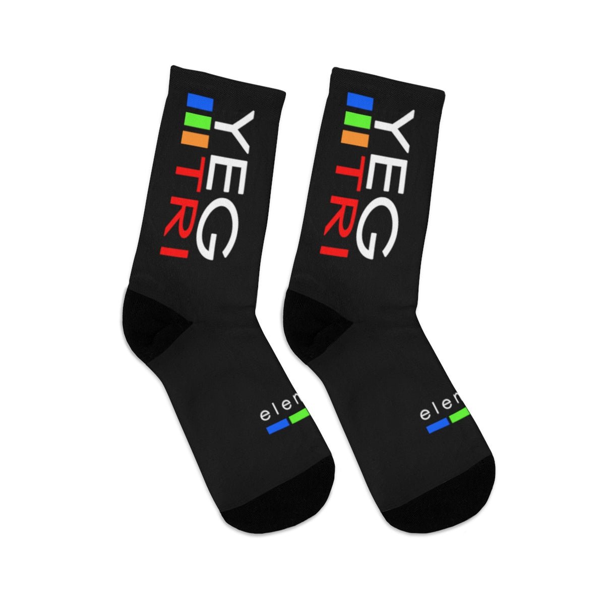 YEG Tri Logo Socks - Element Tri & Bicycle Works