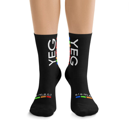 YEG Tri Logo Socks - Element Tri & Bicycle Works