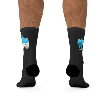 YEG Tri Socks (Black) - Element Tri & Bicycle Works